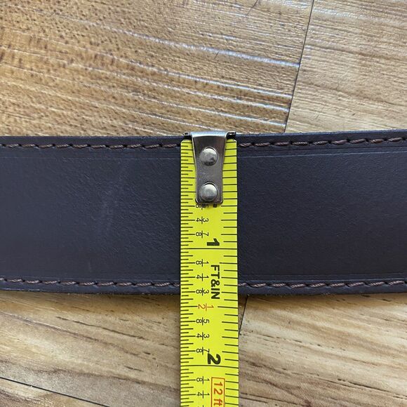 LEVI’S Signature Men’s 40 Reversible Casual Belt Black Dark Brown Bonded Leather - Picture 16 of 16